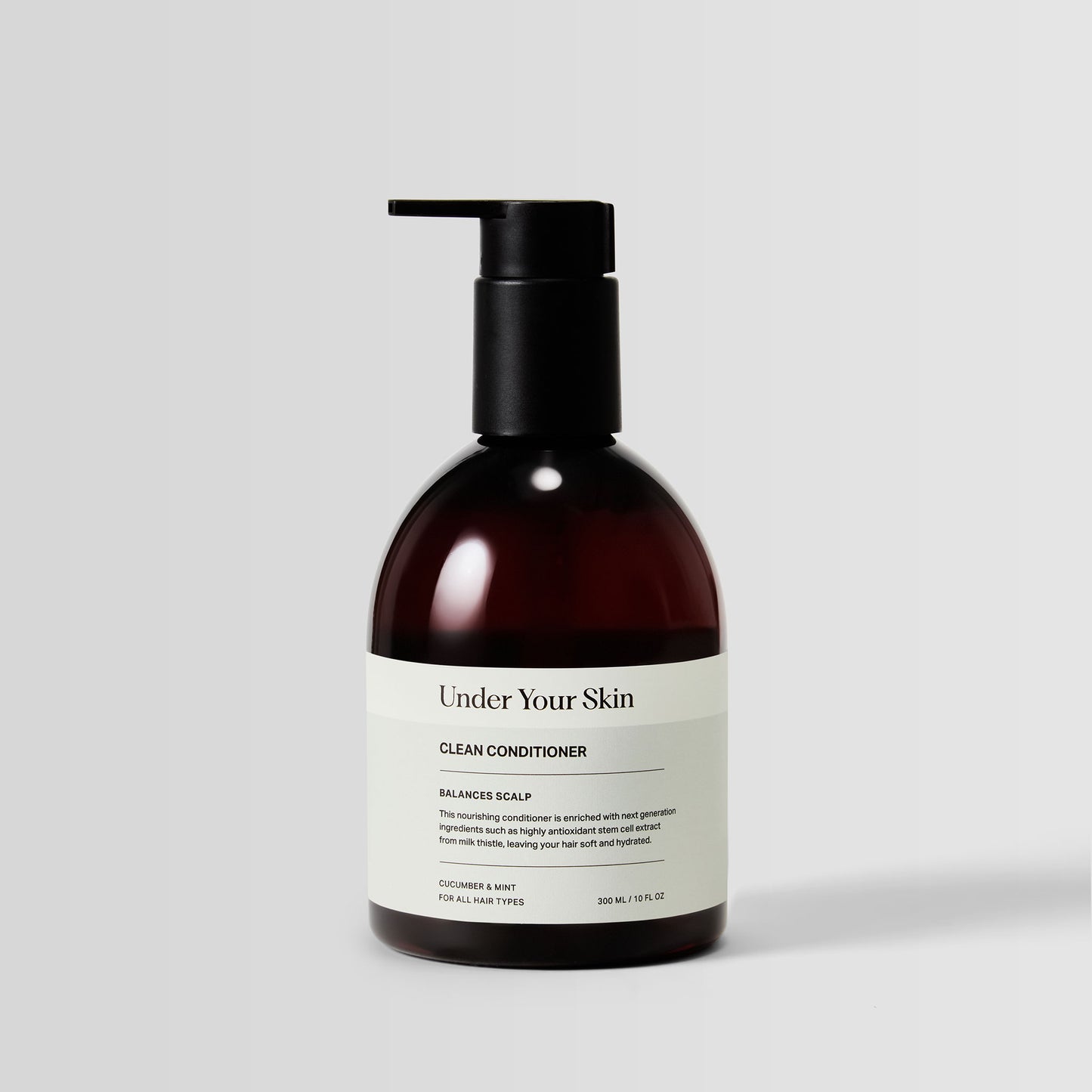 Bottle of Clean Conditioner for lightweight hydration and hair softness